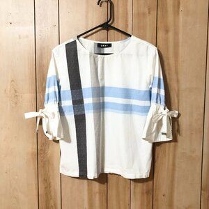 DKNY Women Color Block Top Size S